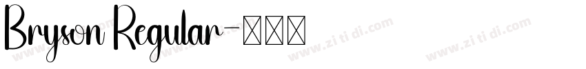 Bryson Regular字体转换